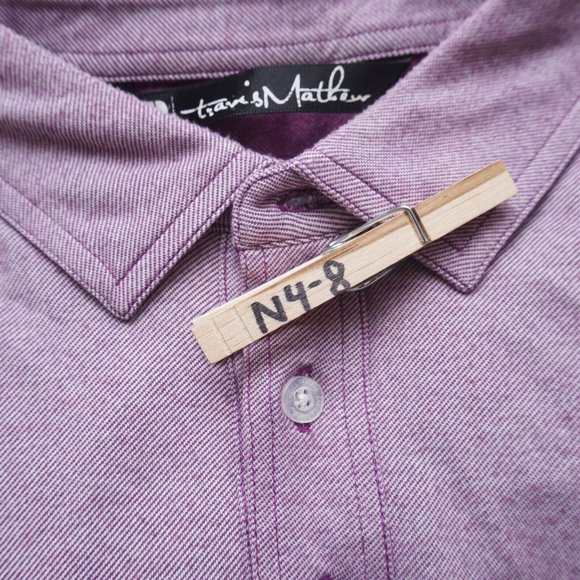 Travis Mathew Mens Polo Shirt Collared Short Sleeve Cotton Blend Purple Large - Picture 10 of 10